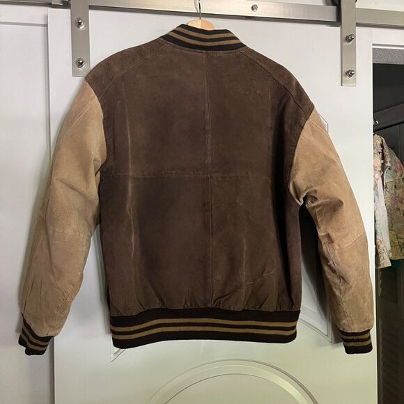 Vintage Basic Editions Suede Bomber Jacket - Picture 6 of 10